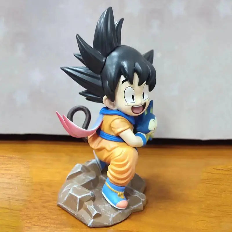 Dragon Ball Childhood Little Goku Hugs Puer Ya Mu Tea