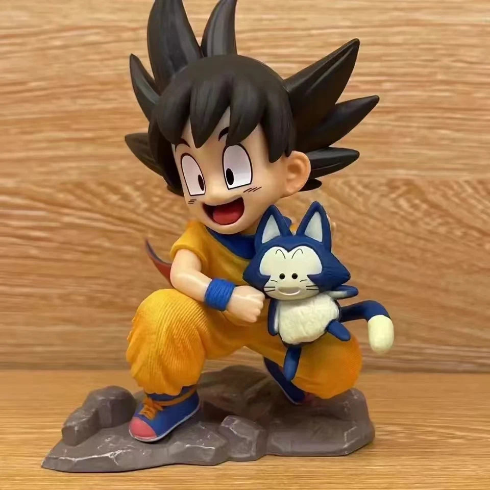 Dragon Ball Childhood Little Goku Hugs Puer Ya Mu Tea