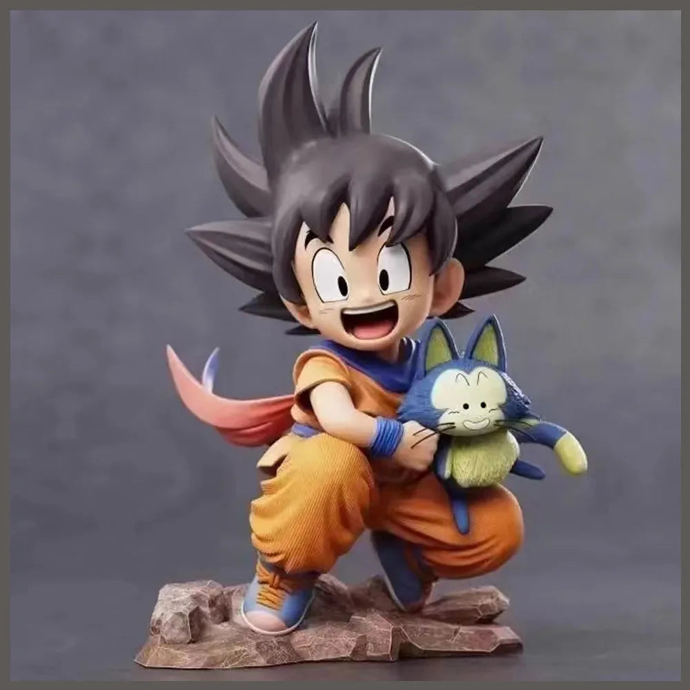 Dragon Ball Childhood Little Goku Hugs Puer Ya Mu Tea