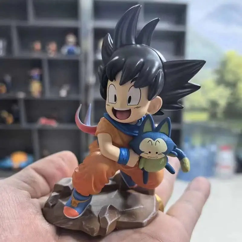 Dragon Ball Childhood Little Goku Hugs Puer Ya Mu Tea