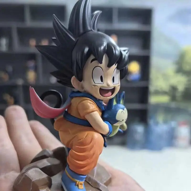 Dragon Ball Childhood Little Goku Hugs Puer Ya Mu Tea