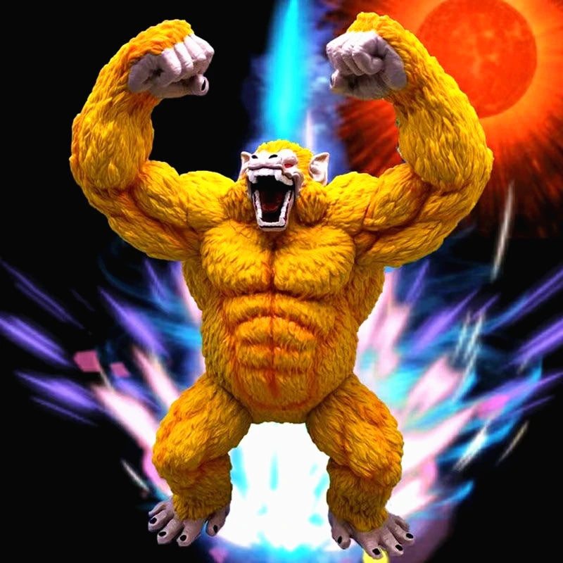 Dragon Ball Z Anime Figure Super Transformation Golden Great Ape Gorilla Action