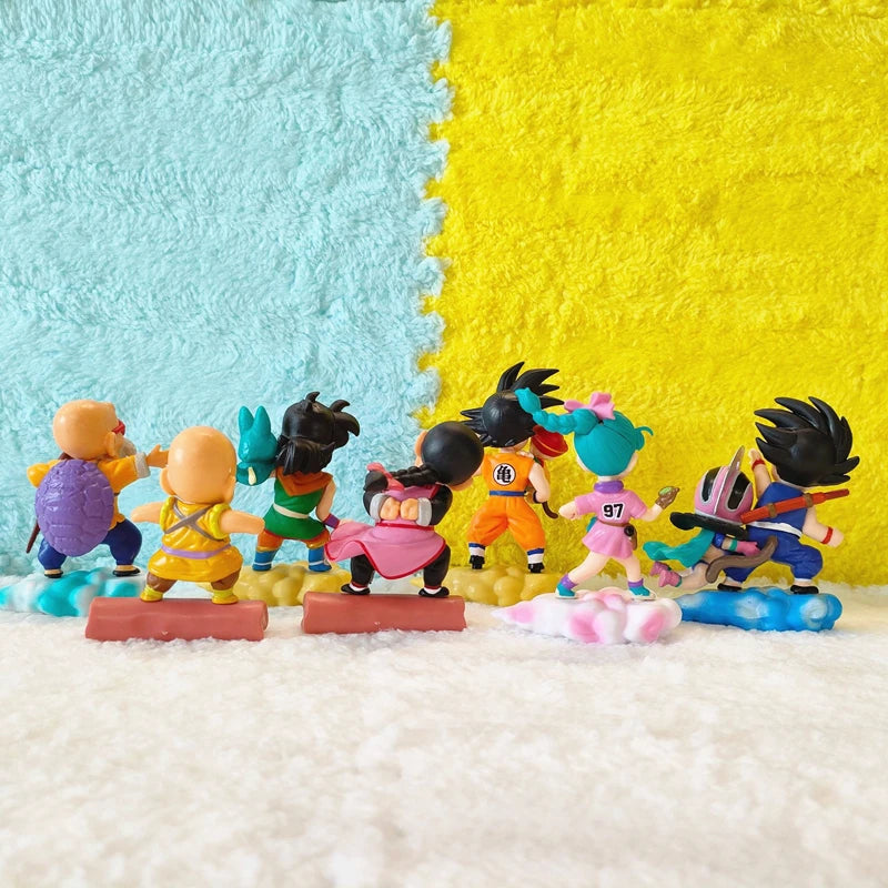 7pcs/Set Dragon Ball Z Action Figures Colorful Cloud Series