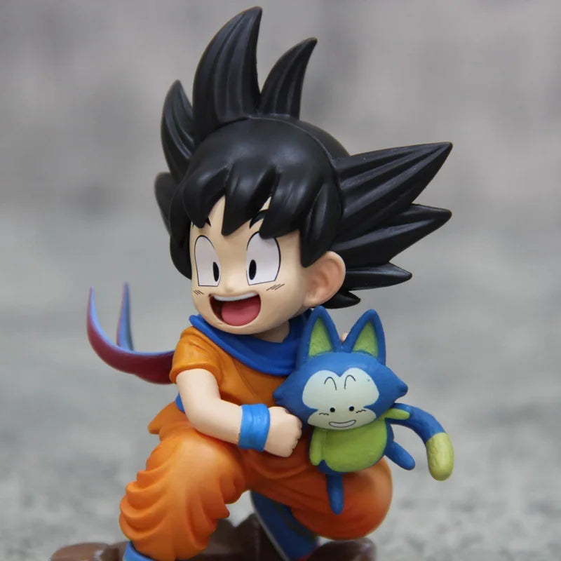Dragon Ball Childhood Little Goku Hugs Puer Ya Mu Tea