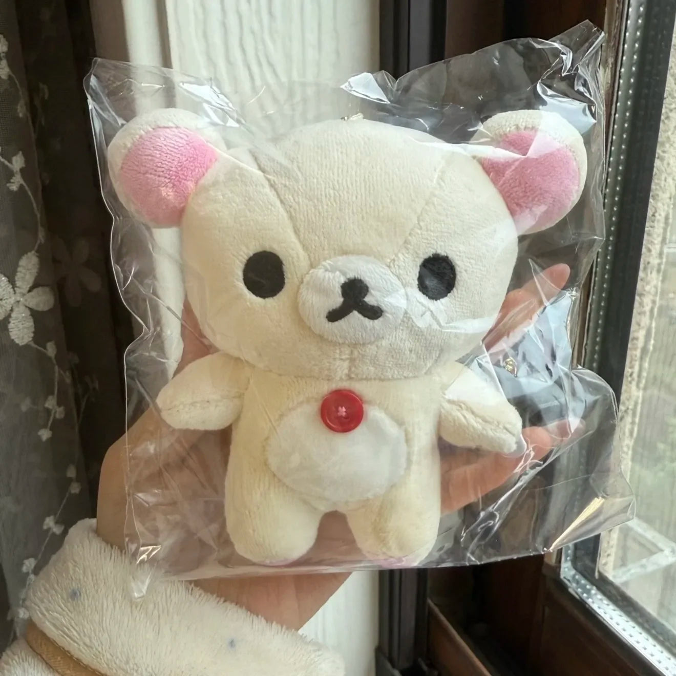 Kawaii Rilakkuma Korilakkuma Plush Toy Keychain Kawaii Brown White Bear