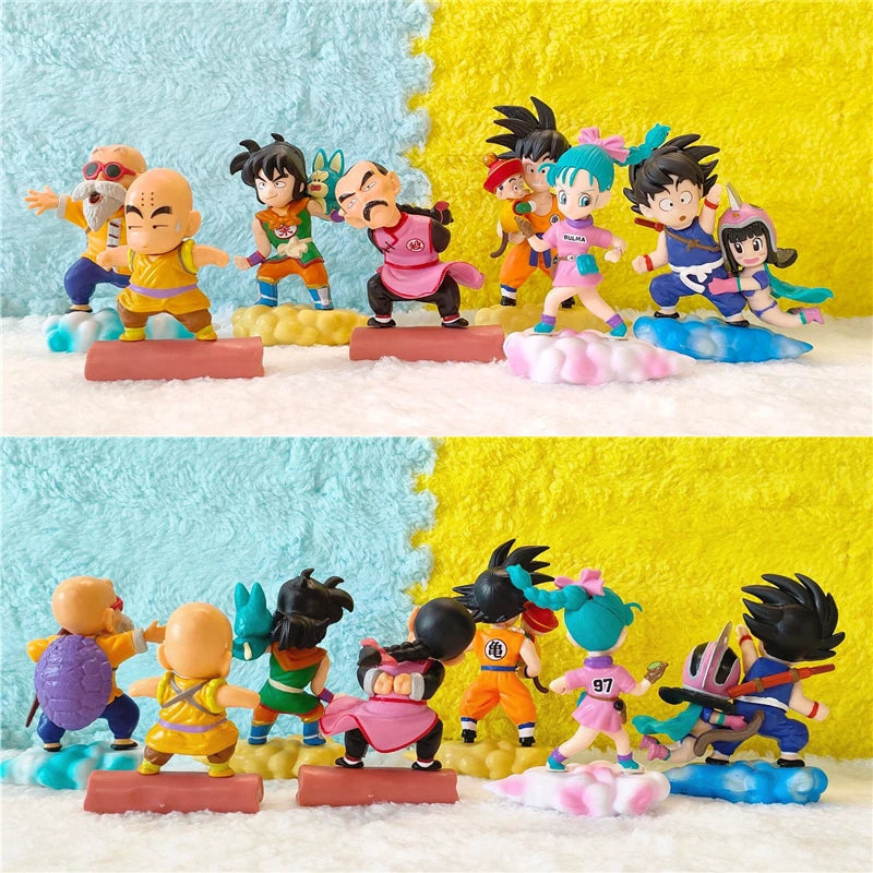 7pcs/Set Dragon Ball Z Action Figures Colorful Cloud Series