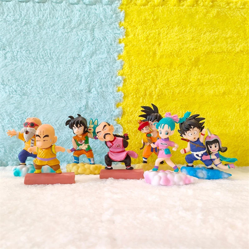 7pcs/Set Dragon Ball Z Action Figures Colorful Cloud Series