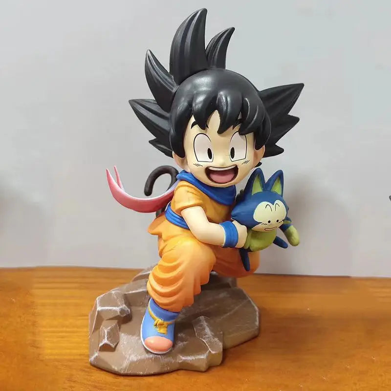 Dragon Ball Childhood Little Goku Hugs Puer Ya Mu Tea