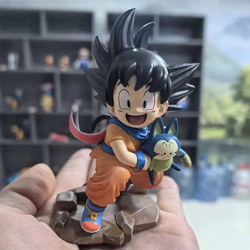 Dragon Ball Childhood Little Goku Hugs Puer Ya Mu Tea