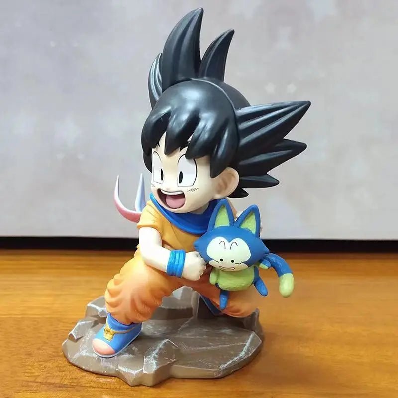 Dragon Ball Childhood Little Goku Hugs Puer Ya Mu Tea
