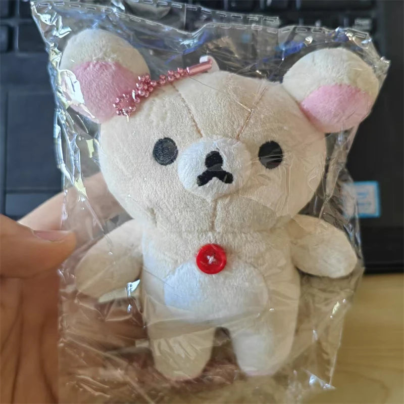Kawaii Rilakkuma Korilakkuma Plush Toy Keychain Kawaii Brown White Bear