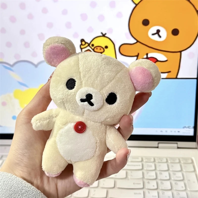 Kawaii Rilakkuma Korilakkuma Plush Toy Keychain Kawaii Brown White Bear