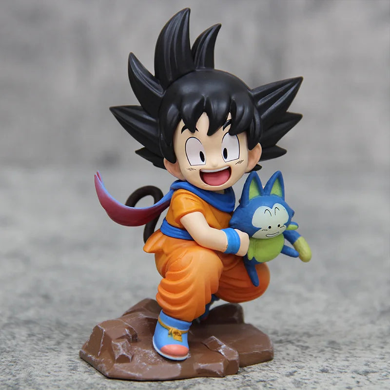 Dragon Ball Childhood Little Goku Hugs Puer Ya Mu Tea