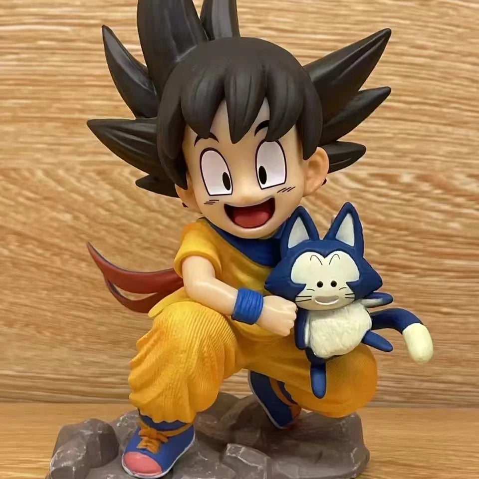 Dragon Ball Childhood Little Goku Hugs Puer Ya Mu Tea