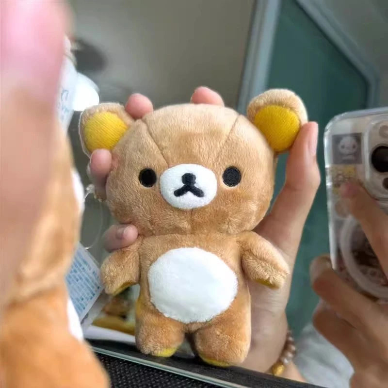 Kawaii Rilakkuma Korilakkuma Plush Toy Keychain Kawaii Brown White Bear