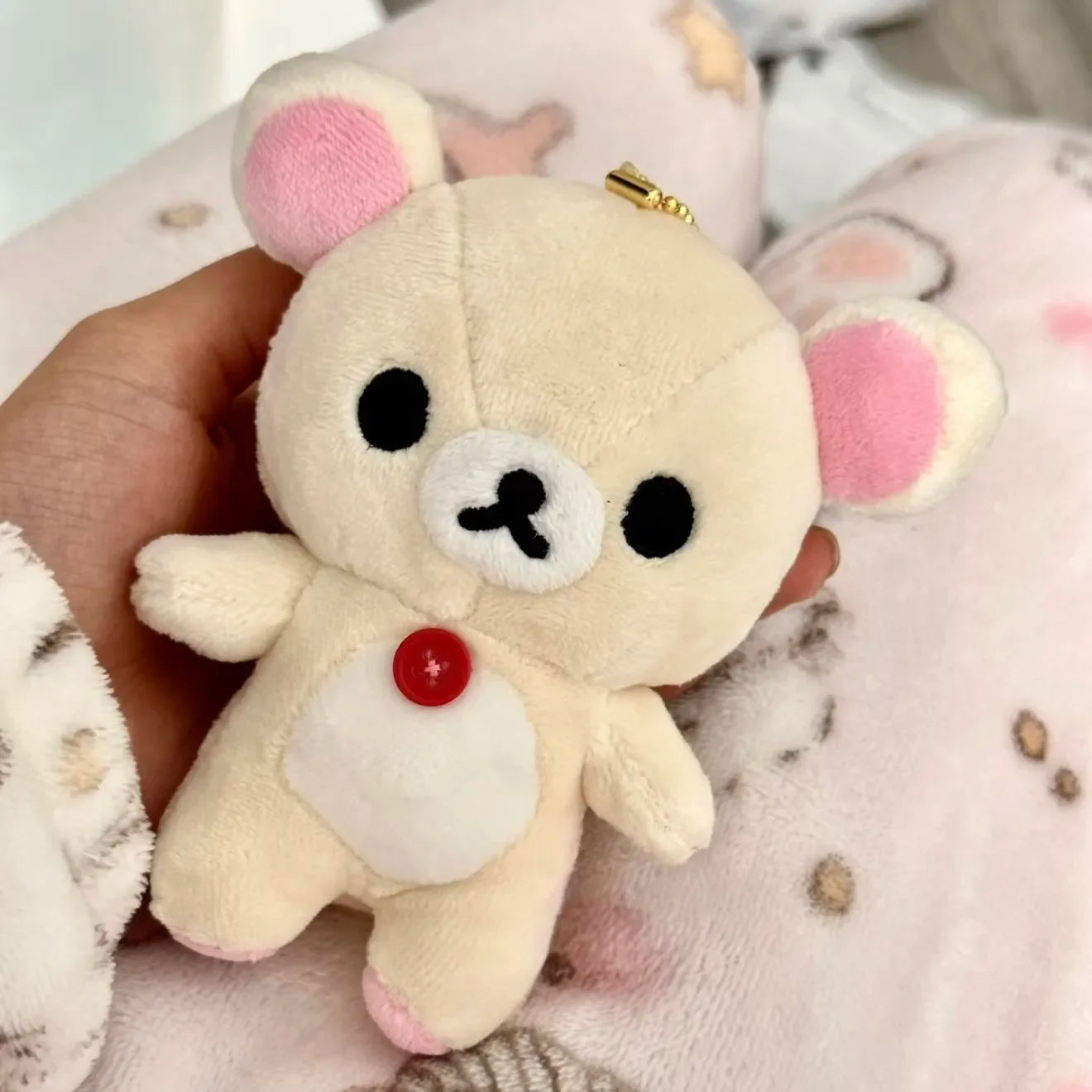 Kawaii Rilakkuma Korilakkuma Plush Toy Keychain Kawaii Brown White Bear